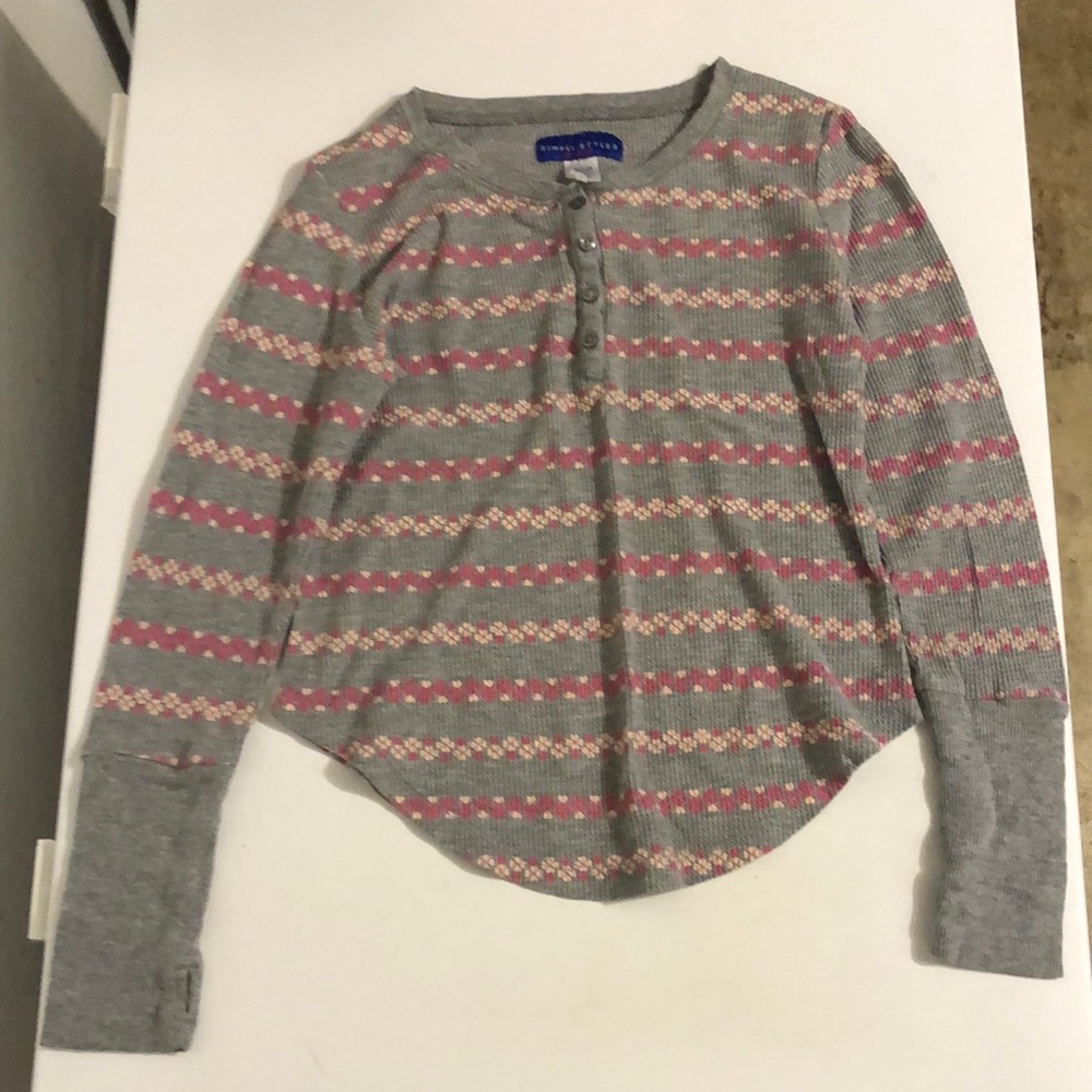 Simply Styled By Sears Gray Long Sleeve Shirt